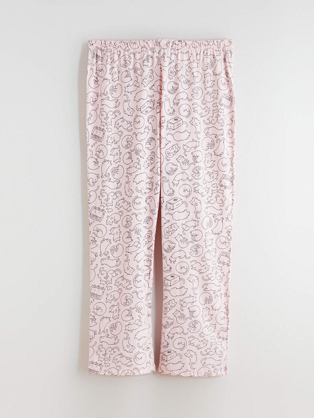 Pembe Büyük Beden Gömlek Yaka Kadın Pijama Takımı-7