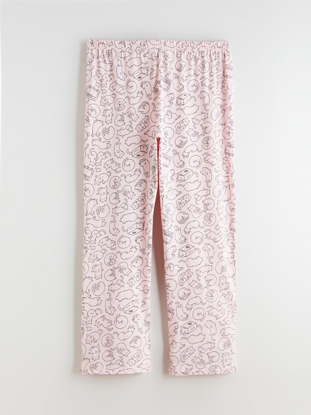 Pembe Büyük Beden Gömlek Yaka Kadın Pijama Takımı-8