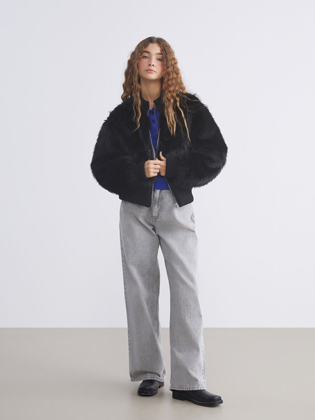 Frau SCHWARZ Mantel-1