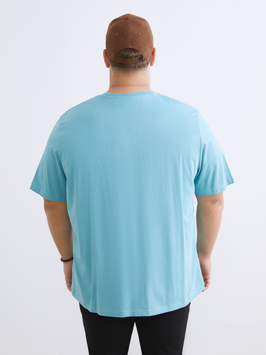 Plus Size Embossed Printed Jersey Men's T-Shirt-6