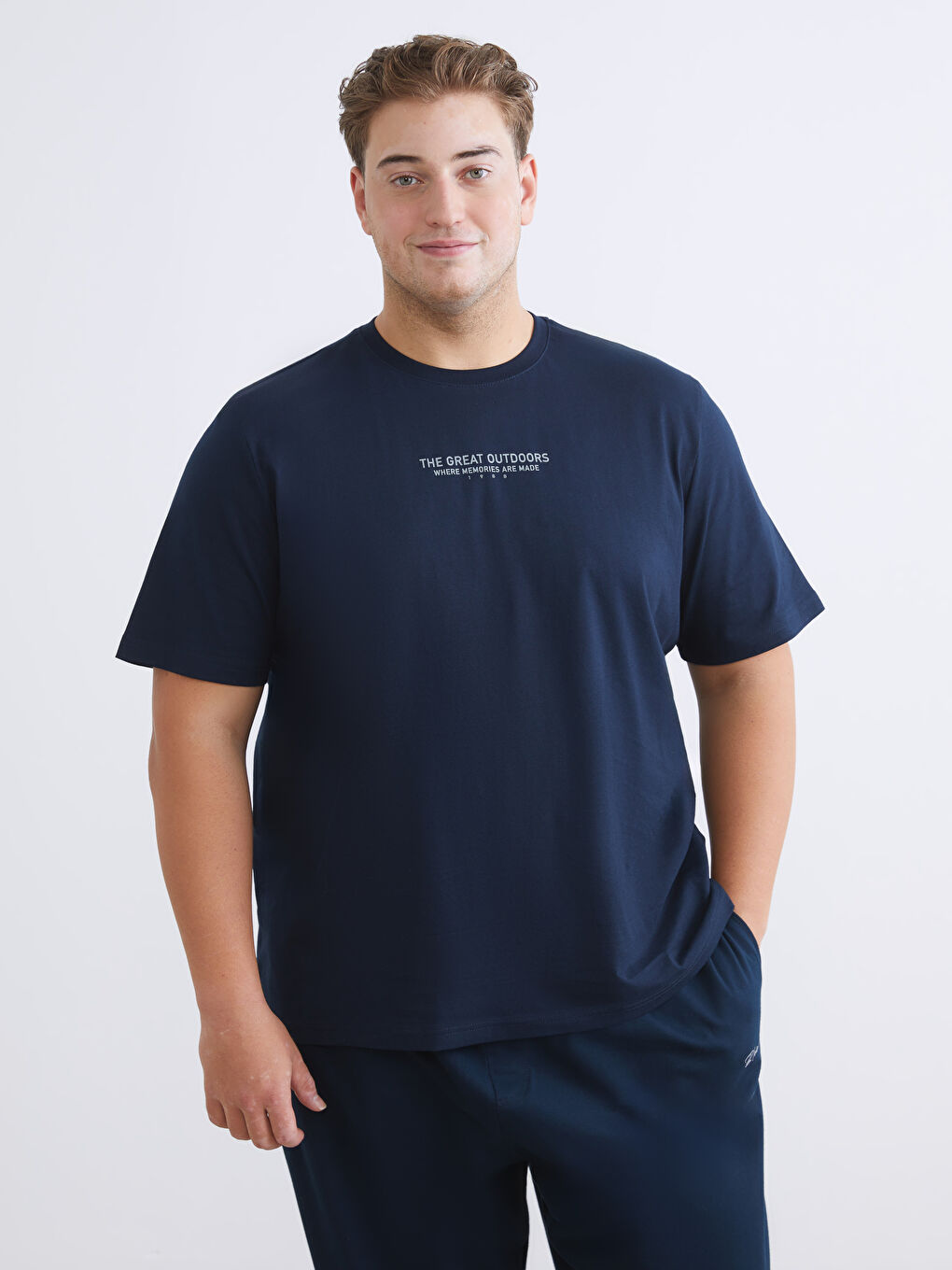 Plus Size Printed Jersey Men's T-Shirt-1