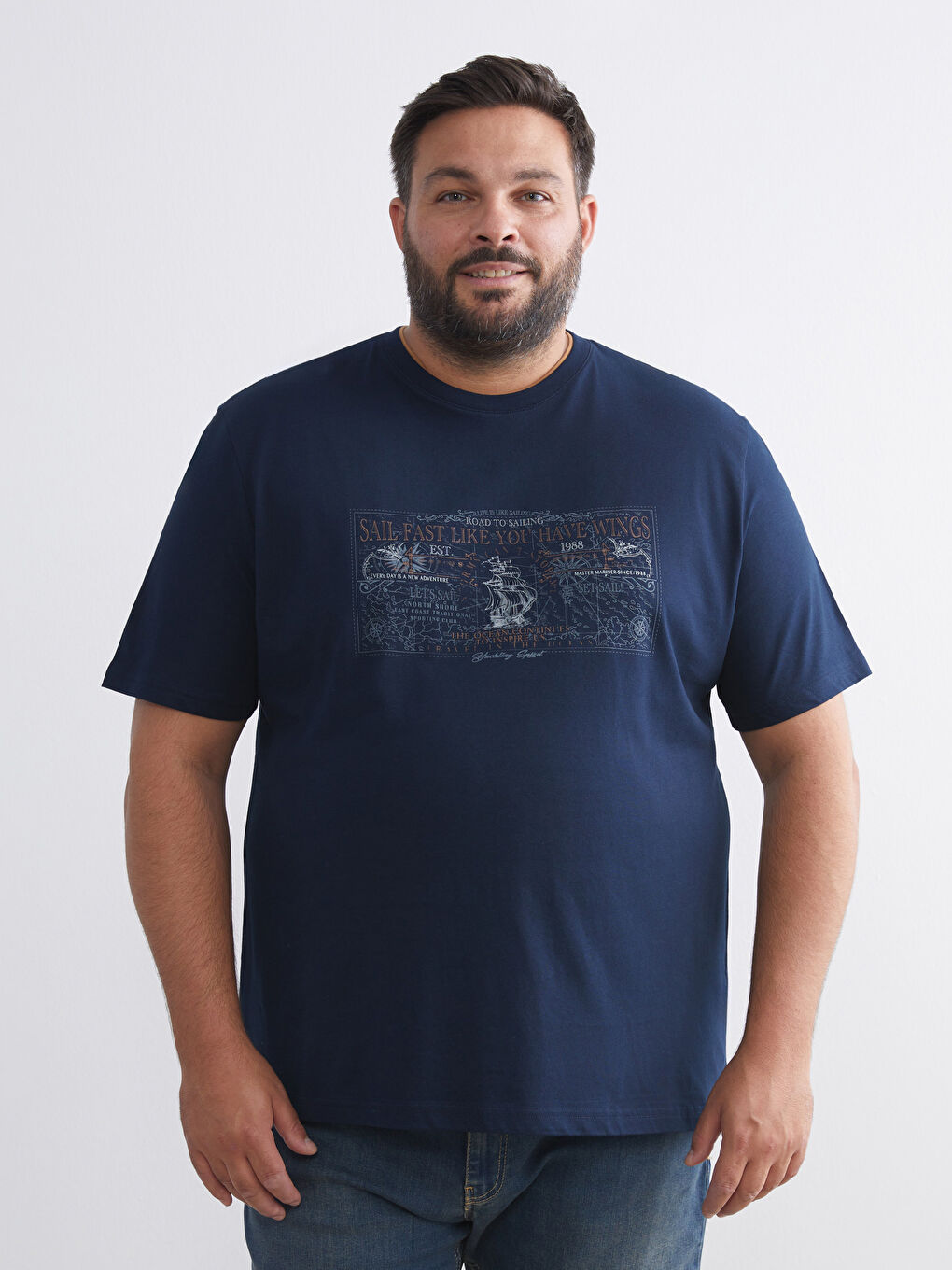 Man NAVY T-Shirt
