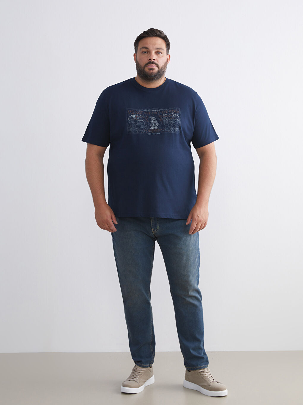 Man NAVY T-Shirt-1
