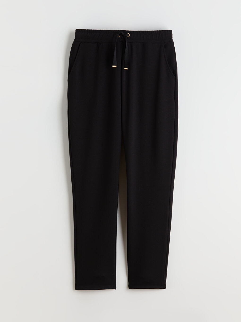 Siyah Beli Lastikli Kadın Eşofman Altı-4