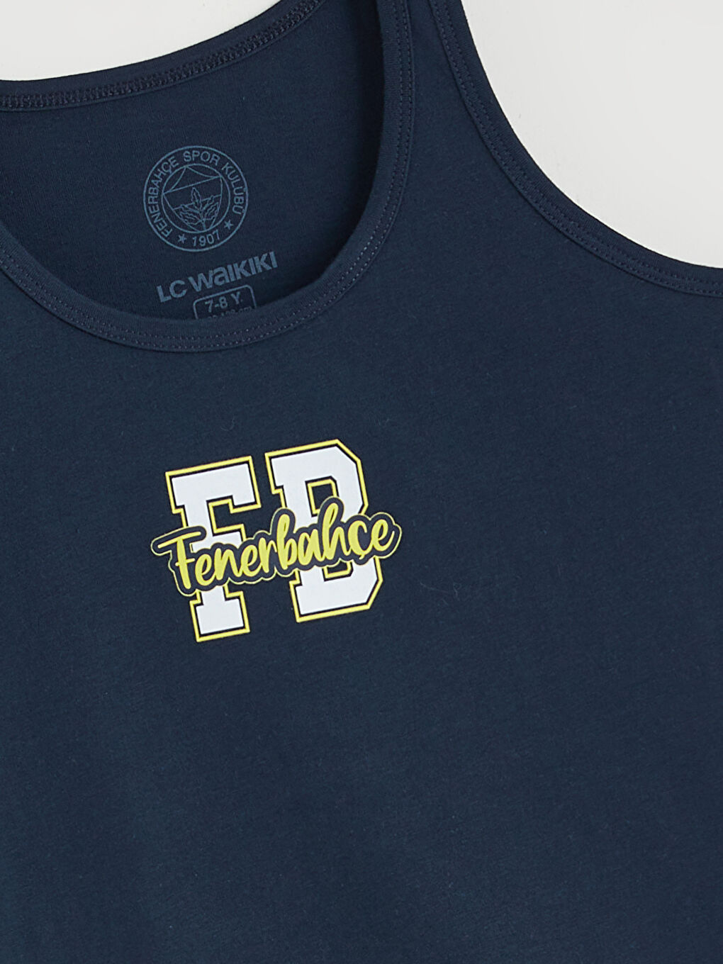 Crew Neck Fenerbahçe Printed Boys' Vest 2 Pack-2