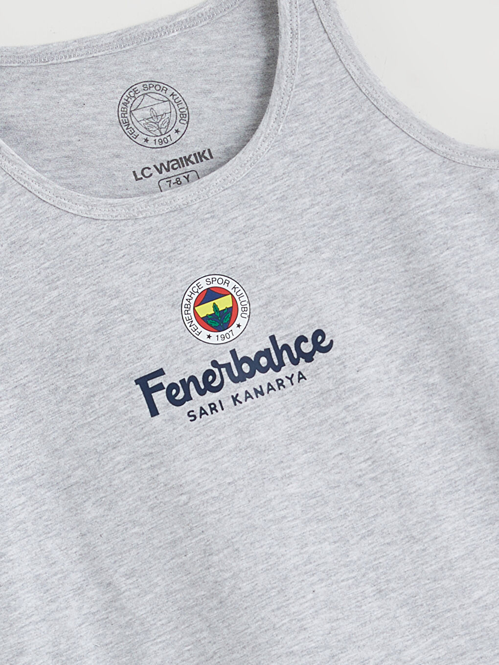 Crew Neck Fenerbahçe Printed Boys' Vest 2 Pack-5