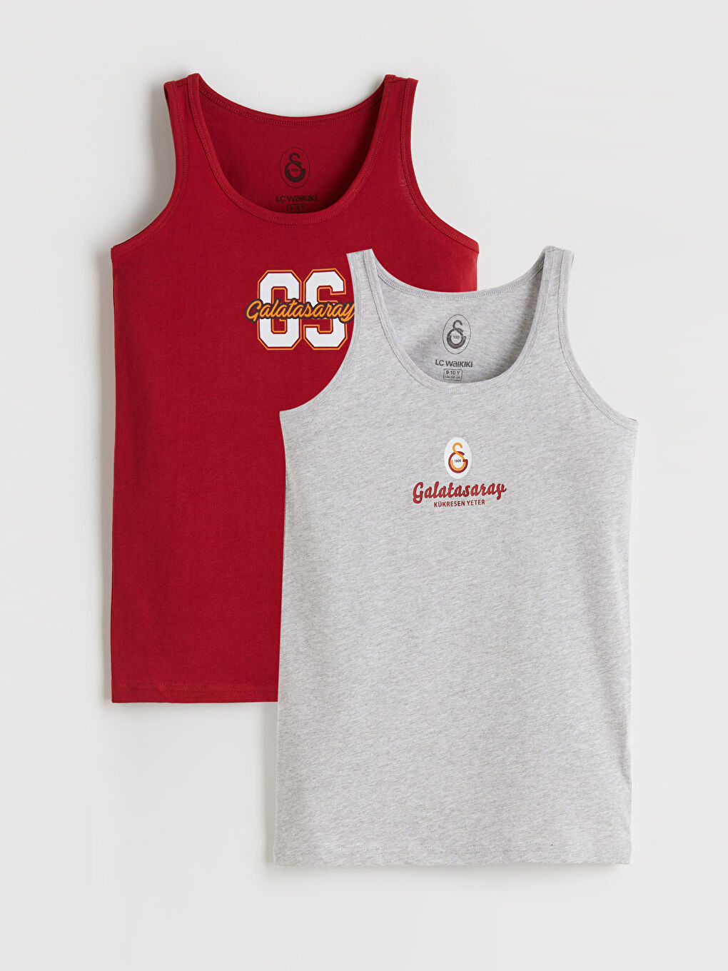 Crew Neck Galatasaray Printed Boys' Vest 2 Pack