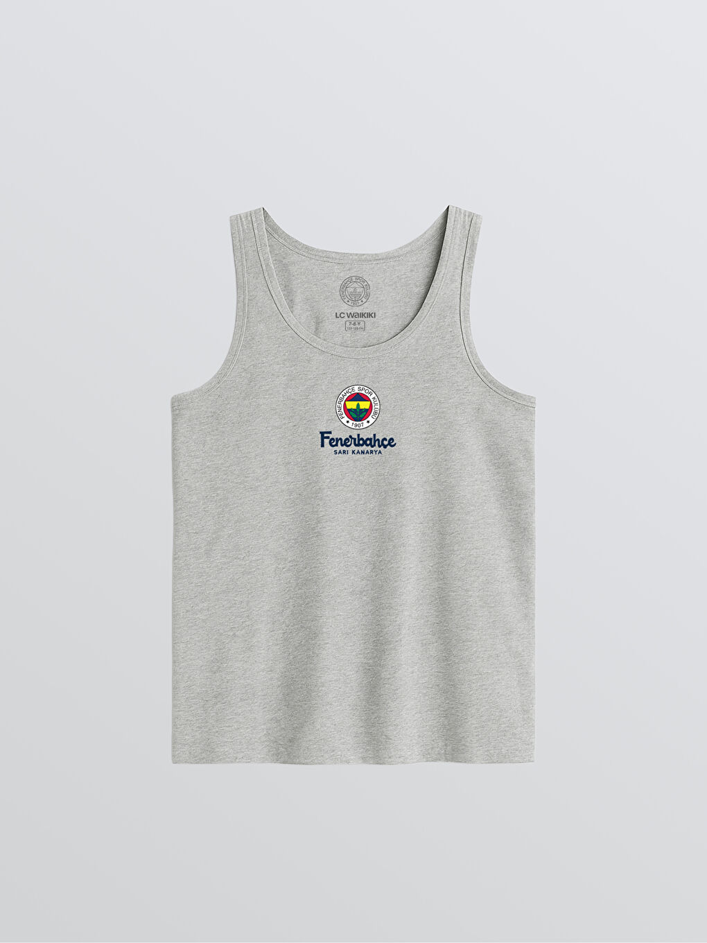 Lacivert Bisiklet Yaka Fenerbahçe Baskılı Erkek Çocuk Atlet 2'li-1