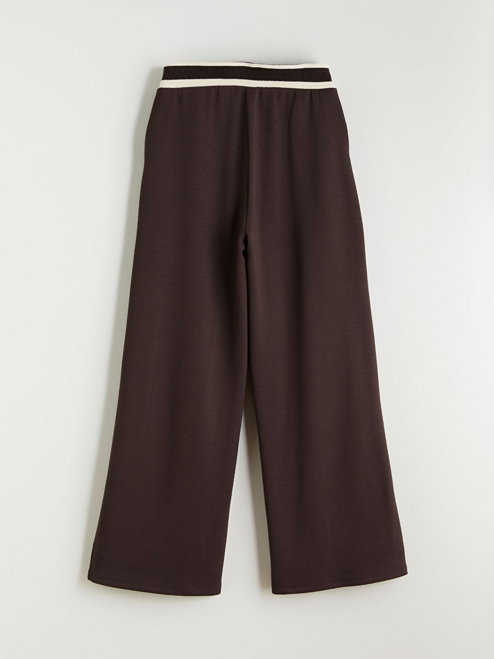 Elastic Waist Wide Leg Women's Trousers-5