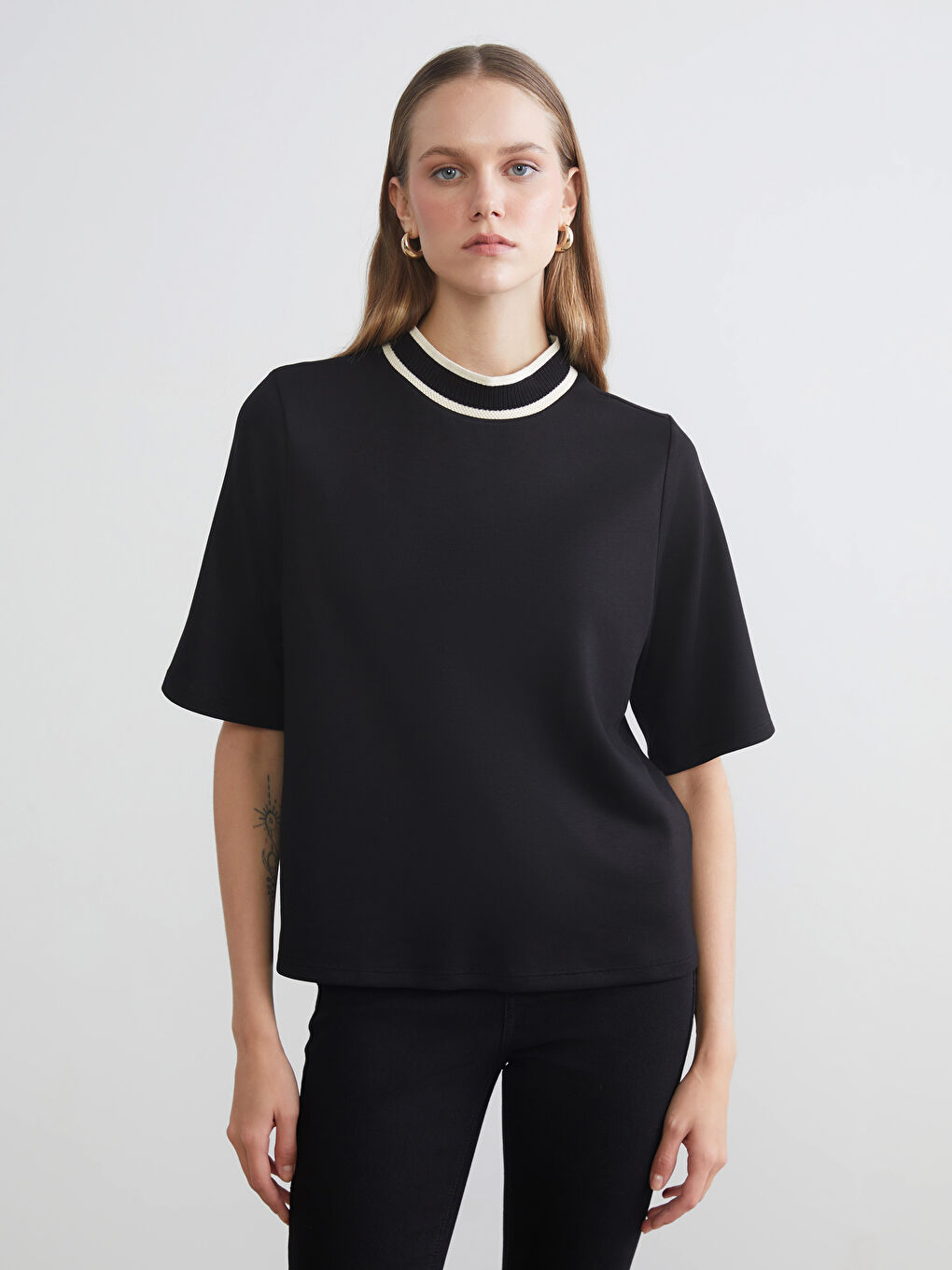 Funnel Neck Women's T-Shirt