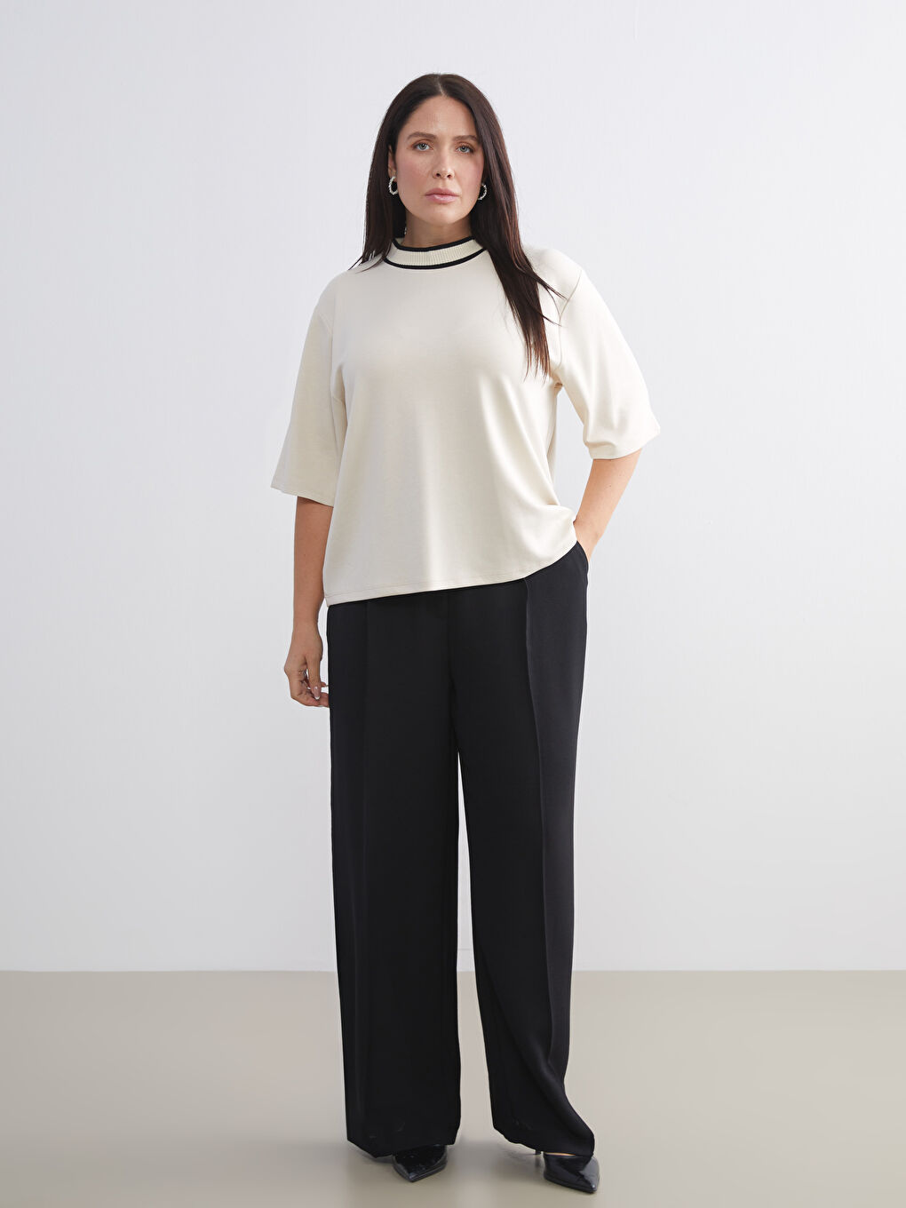 Funnel Neck Women's T-Shirt-5