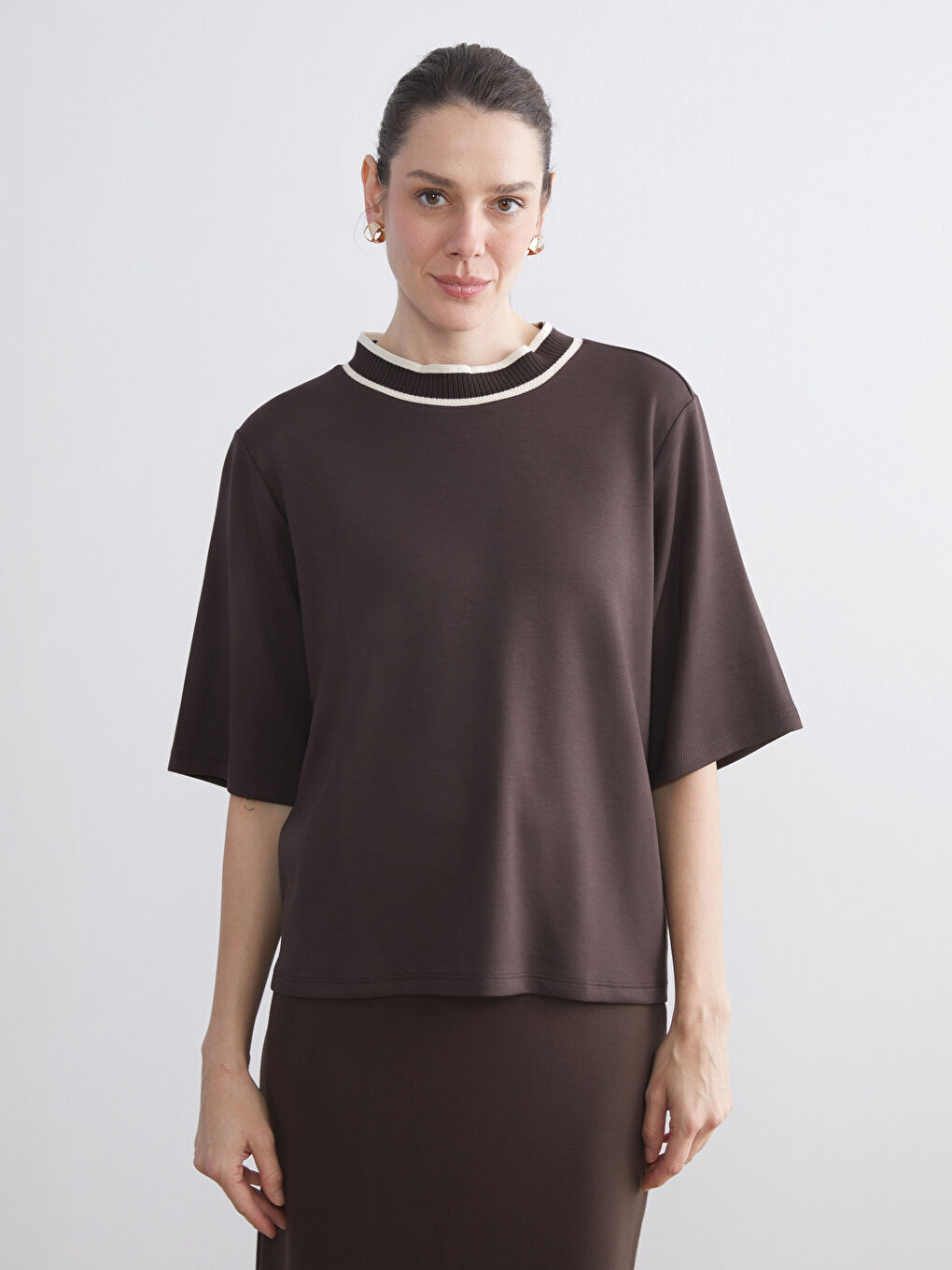 Funnel Neck Women's T-Shirt