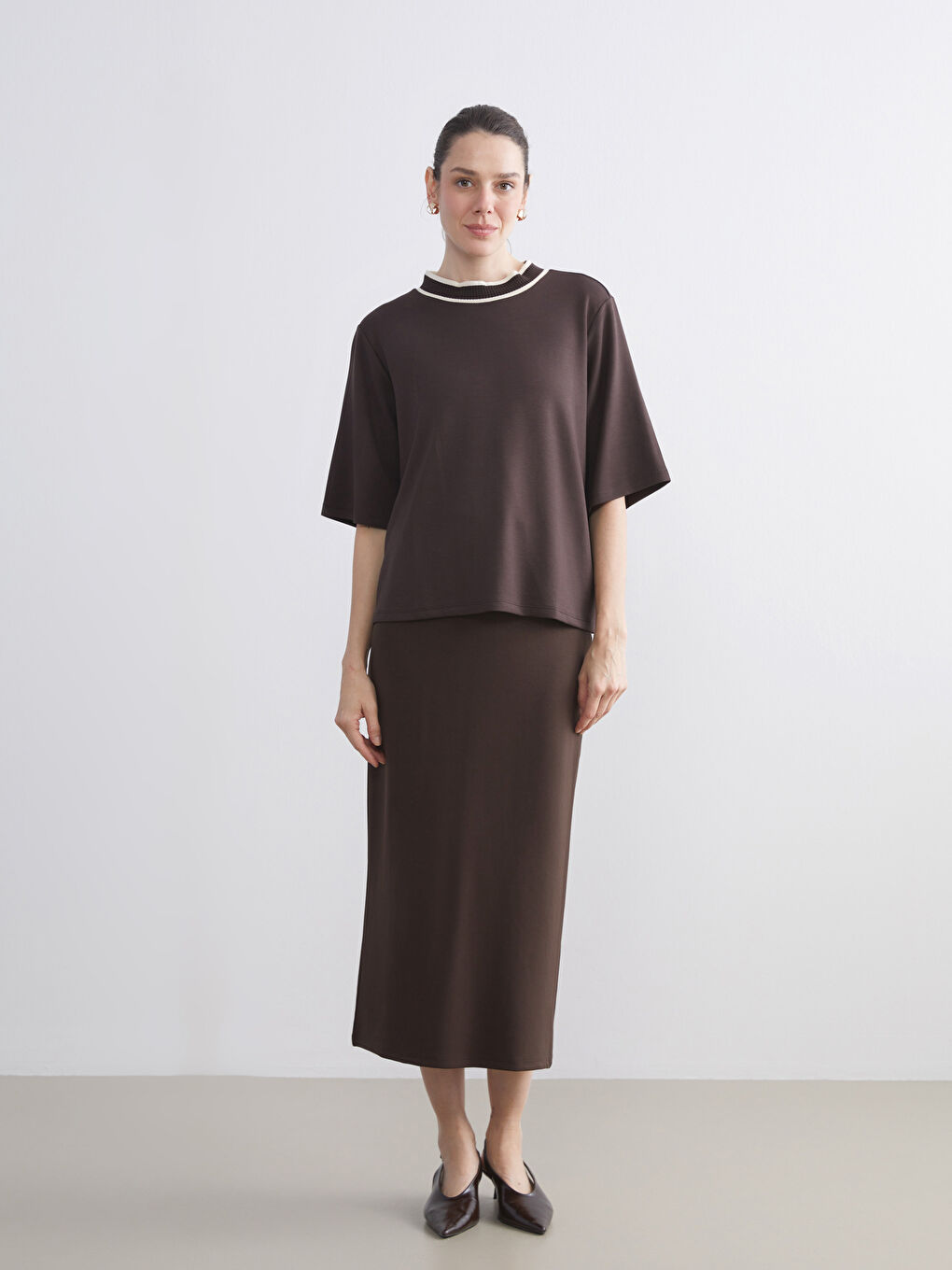 Funnel Neck Women's T-Shirt-2