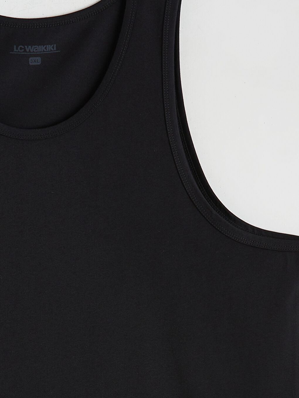 Siyah U Yaka Penye Erkek Atlet-2