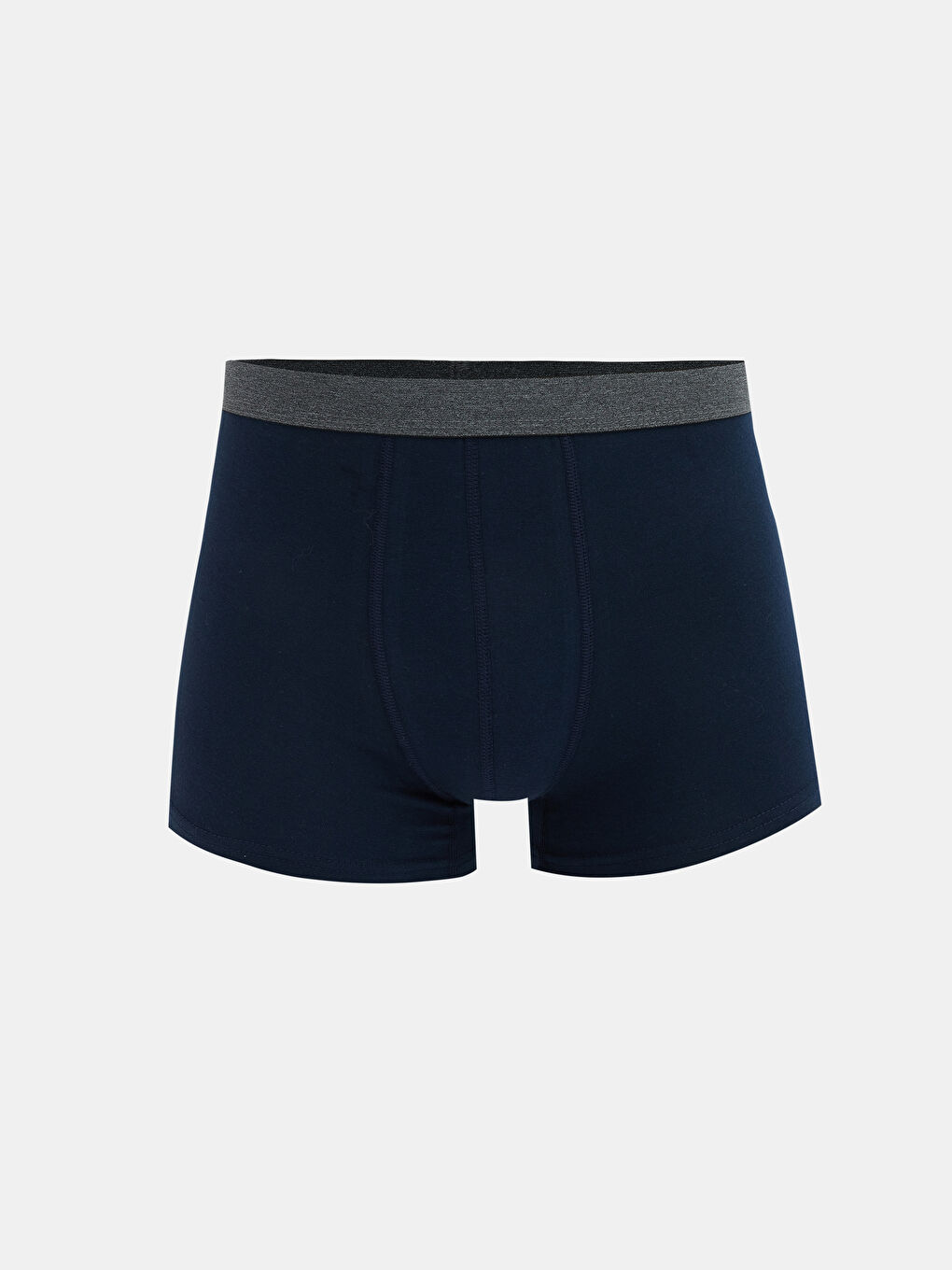 Gri Standart Kalıp Pamuklu Esnek Erkek Boxer 7'li-1
