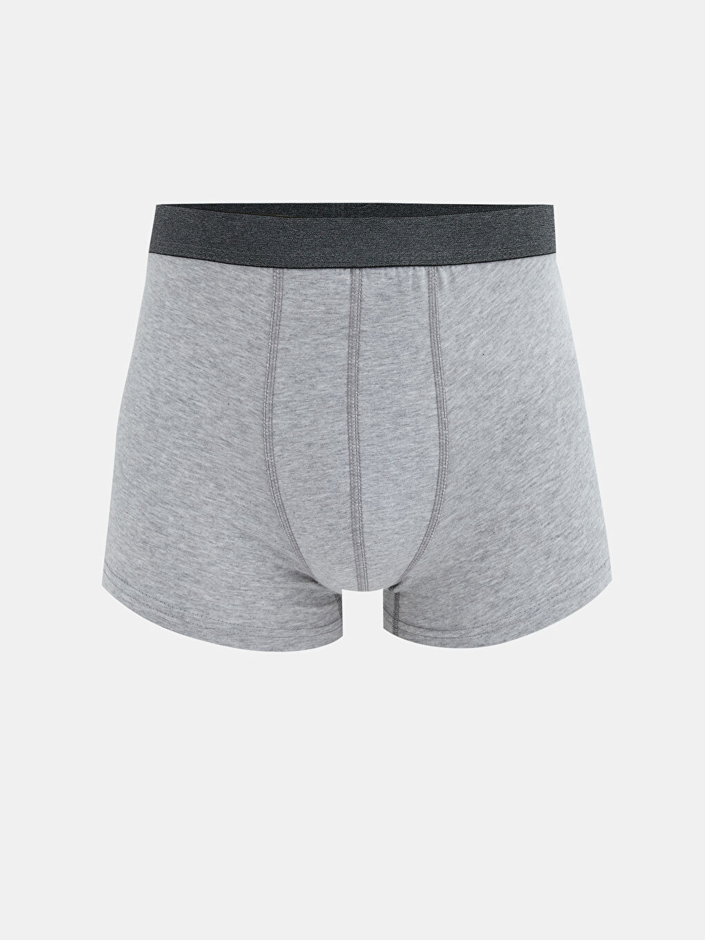 Gri Standart Kalıp Pamuklu Esnek Erkek Boxer 7'li-2