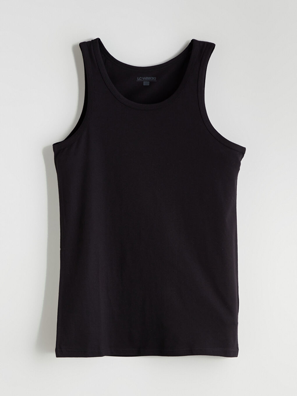 Siyah U Yaka Penye Erkek Atlet 5'li-5