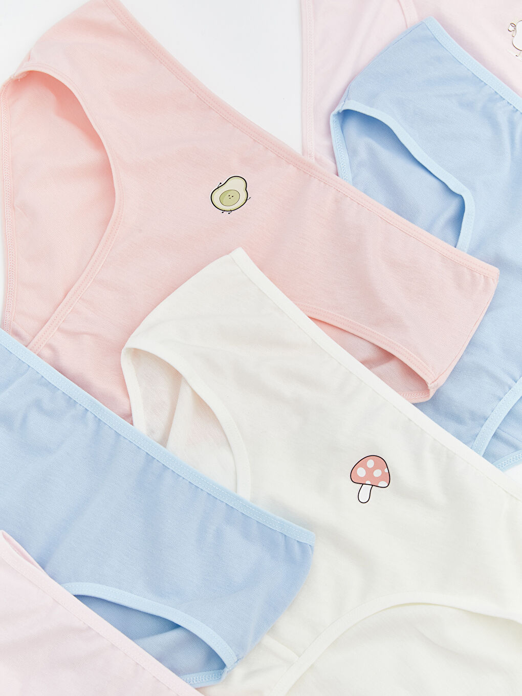 Pembe Baskılı Kız Çocuk Külot 10'lu-1