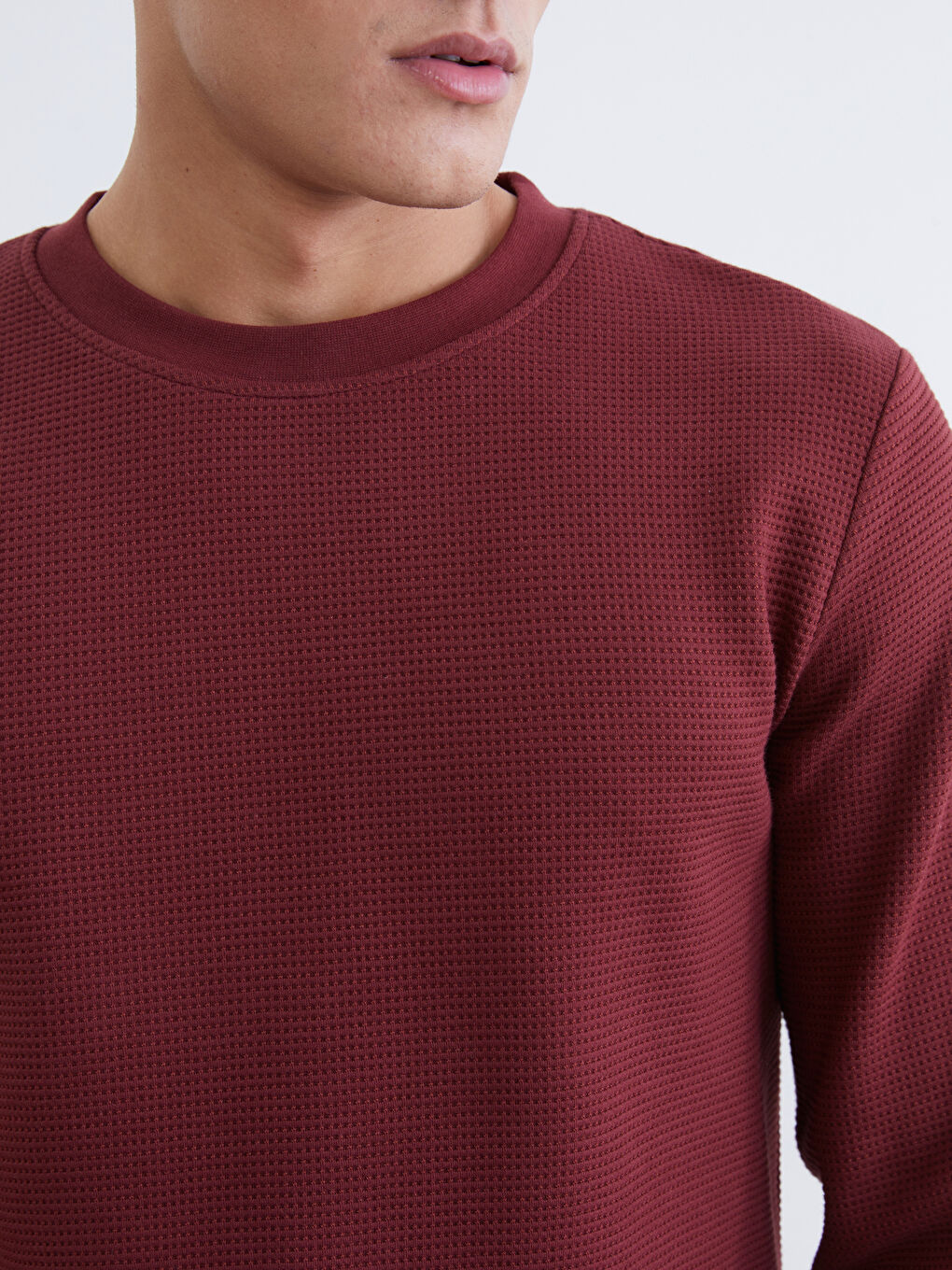 Мужчины Бордовый Свитшот-2