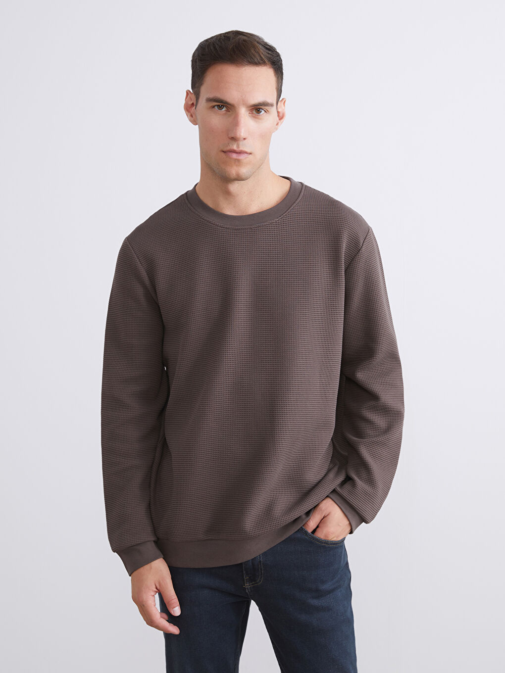 Crew Neck Men's Sweatshirt-1