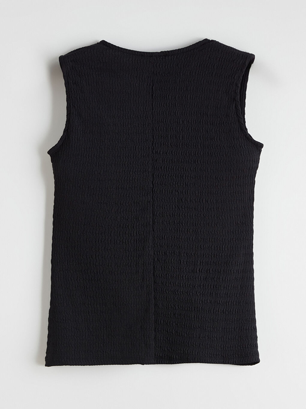 Crew Neck Textured Blouse-1