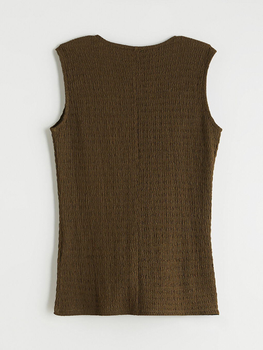 Haki Bisiklet Yaka Dokulu Bluz-5