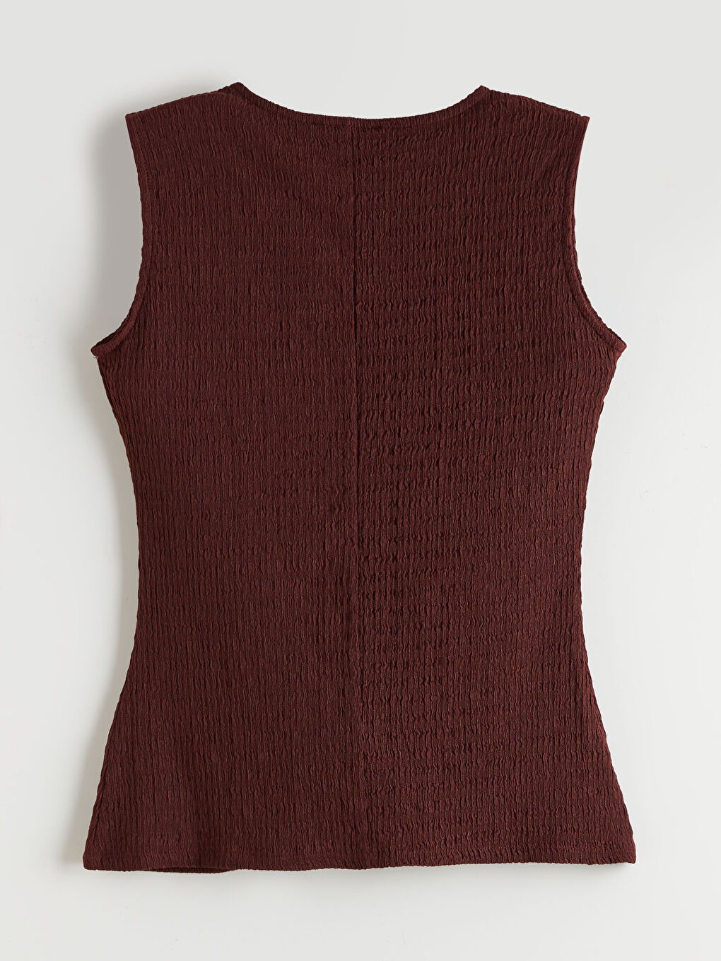 Kahverengi Bisiklet Yaka Dokulu Bluz-5