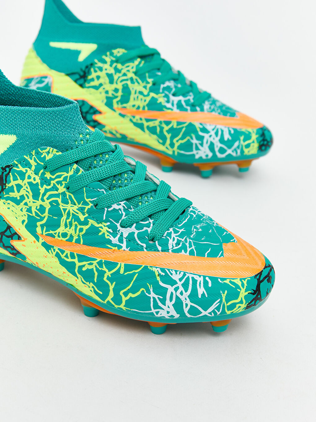 Turkuaz Bağcıklı Erkek Çocuk Krampon-2