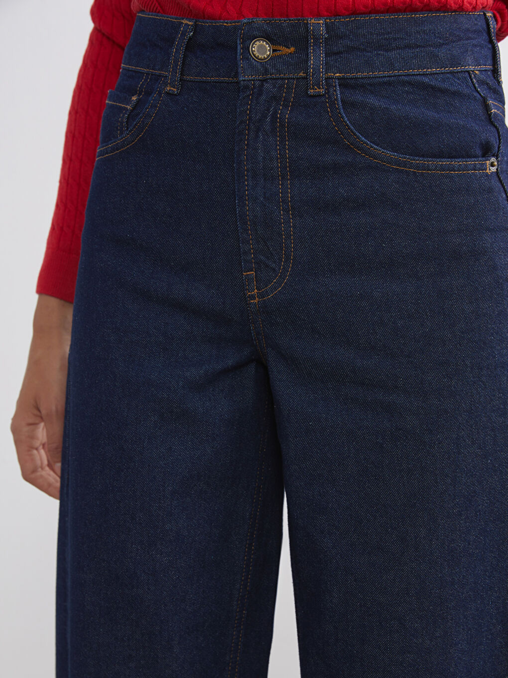 İndigo Balloon Fit Kadın Jean Pantolon-2