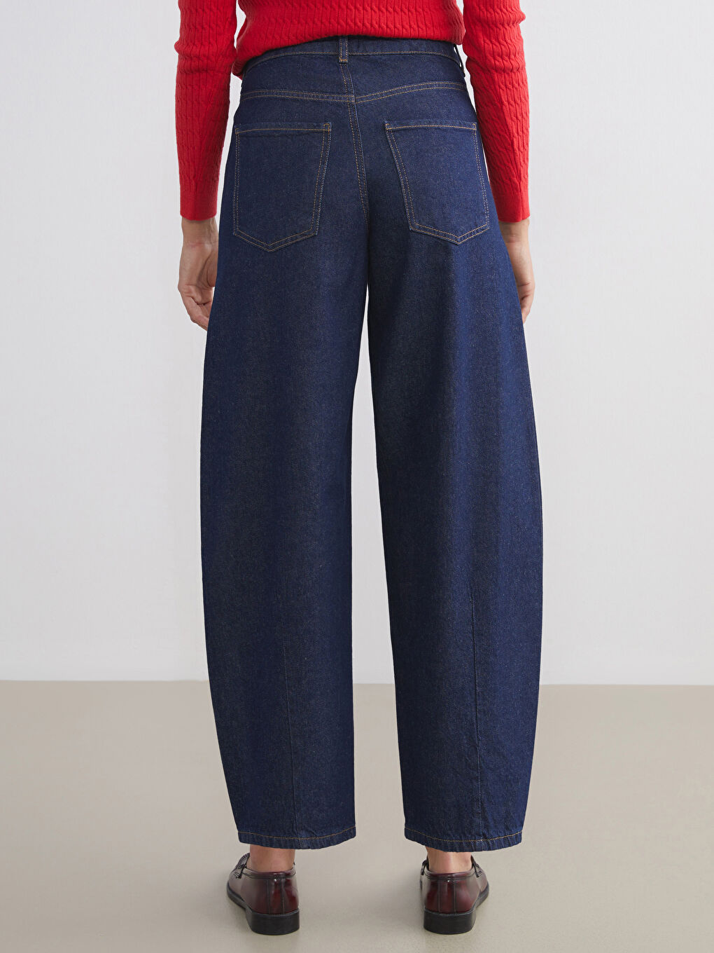 İndigo Balloon Fit Kadın Jean Pantolon-3