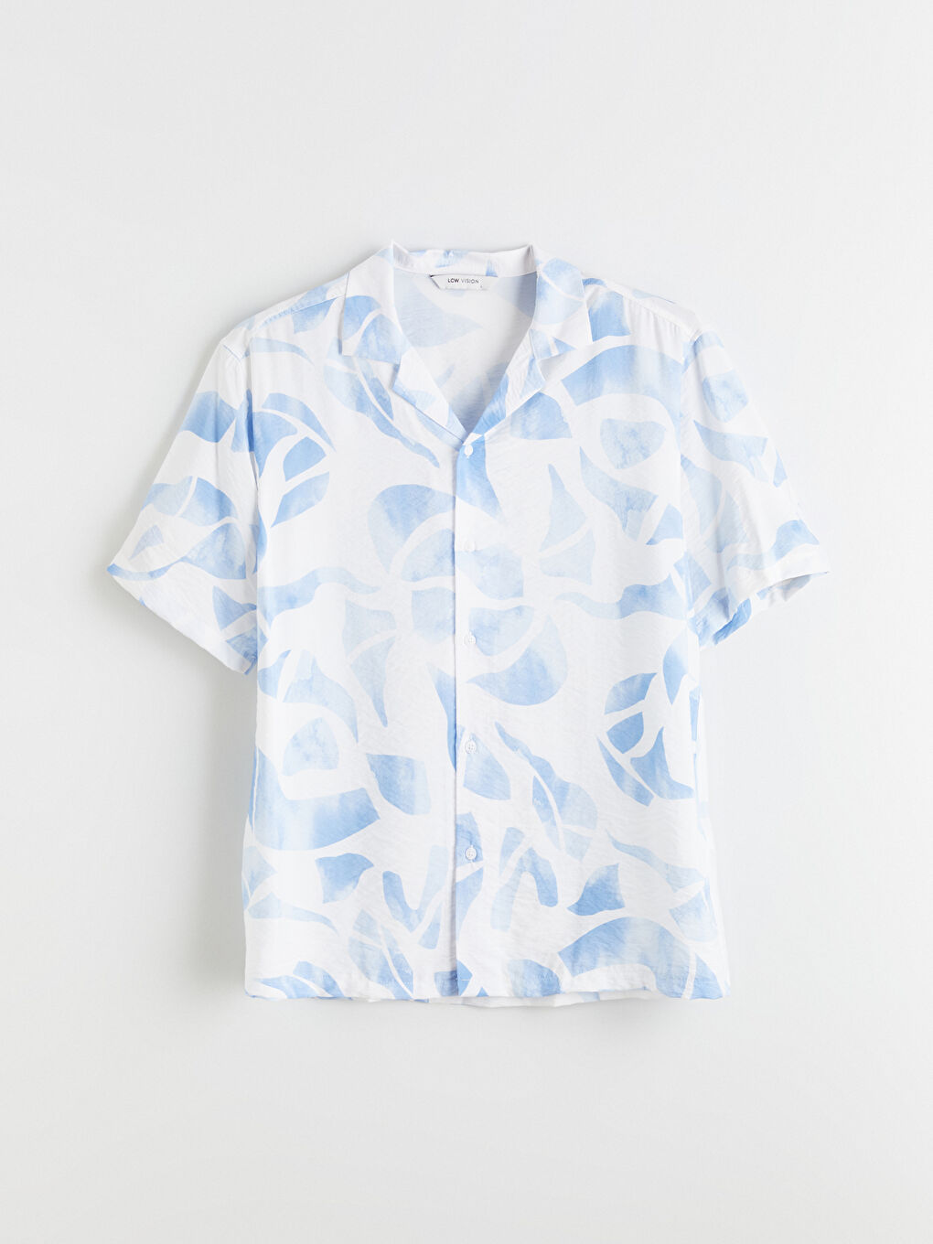 Mavi Regular Fit Resort Yaka Kısa Kollu Desenli Erkek Gömlek-4
