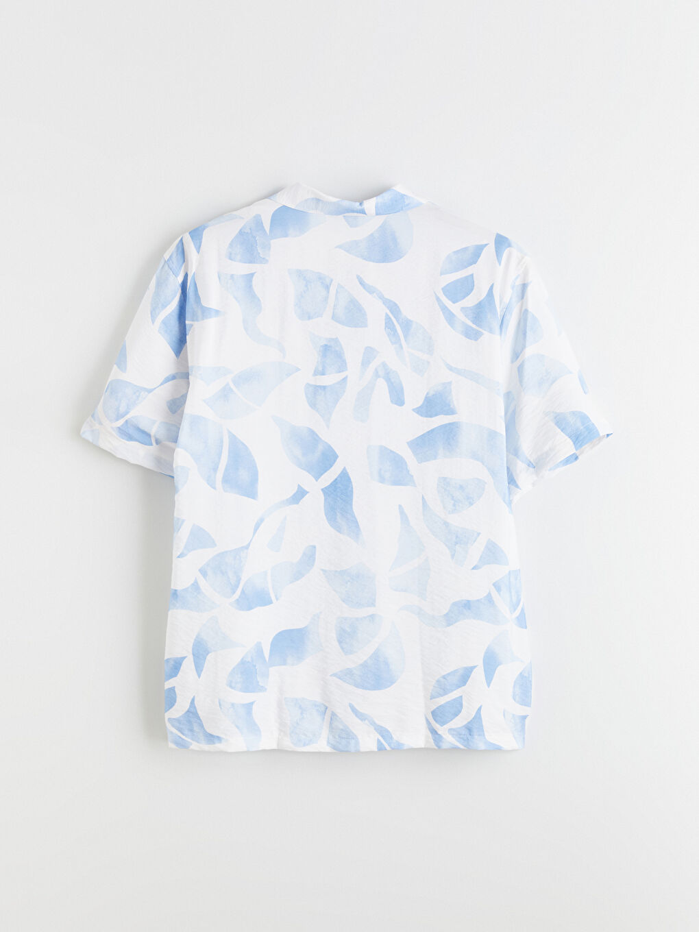 Mavi Regular Fit Resort Yaka Kısa Kollu Desenli Erkek Gömlek-5