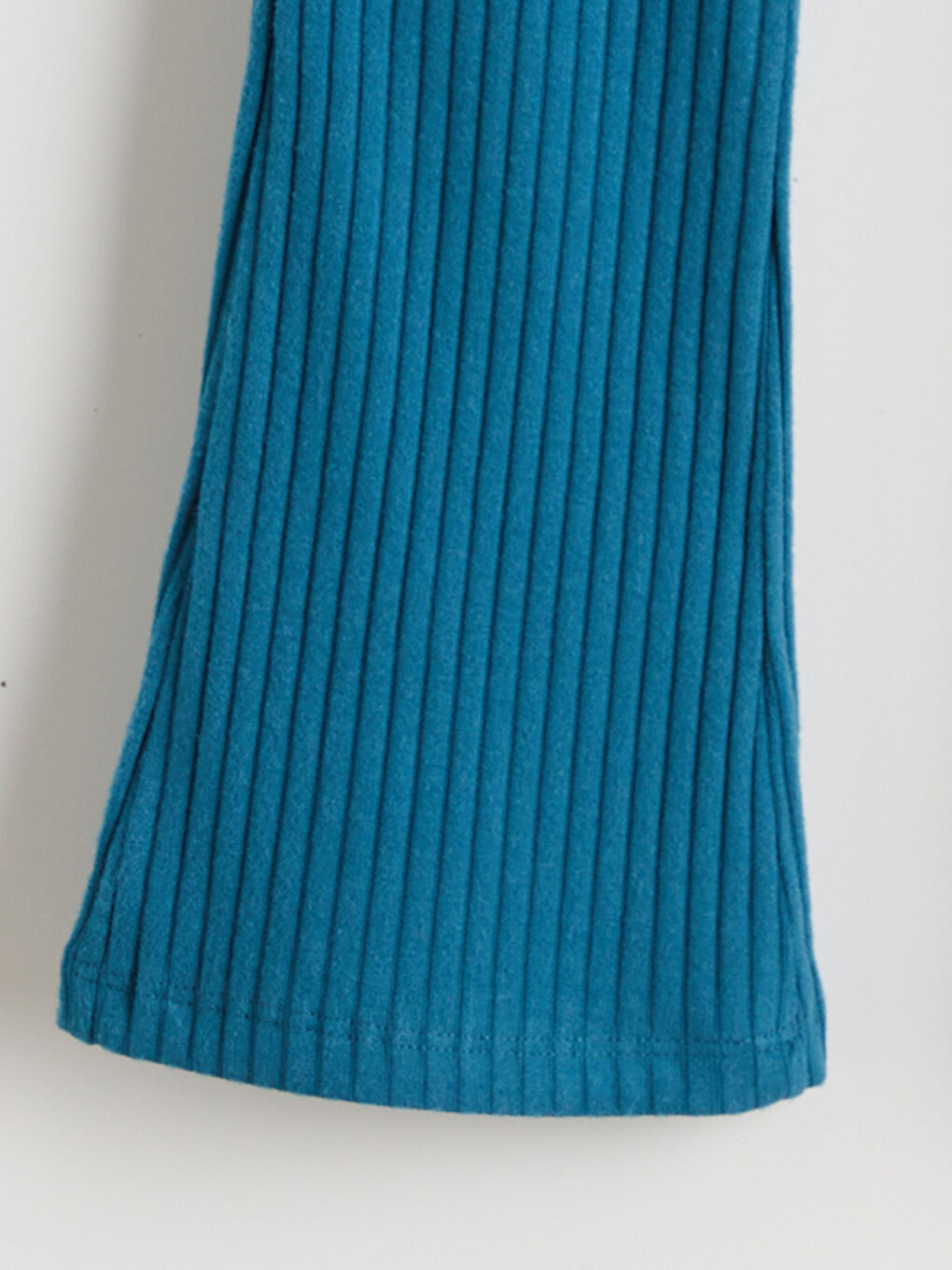 Petrol Kurdele ve Fırfırlı Kız Çocuk Bluz ve Tayt-5