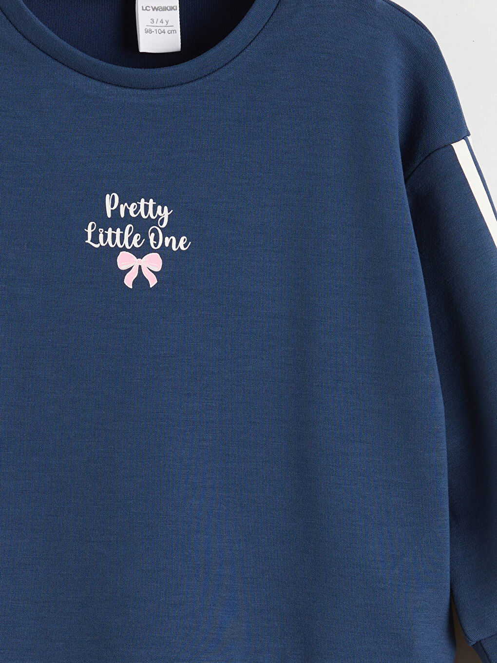 İndigo Bisiklet Yaka Baskılı Kız Çocuk Sweatshirt-2