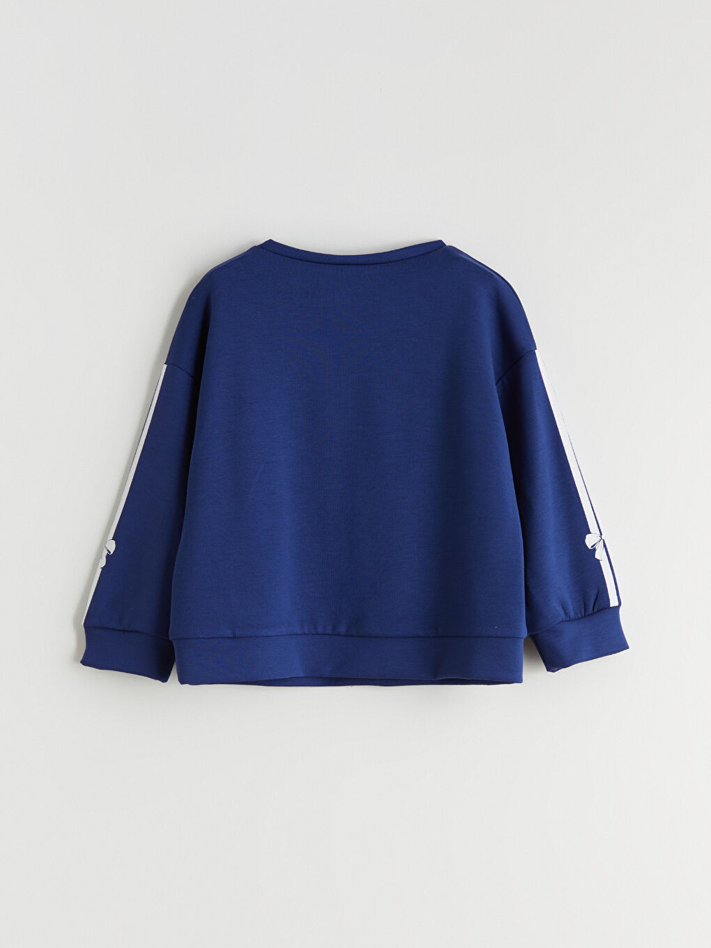 Lacivert Bisiklet Yaka Kız Çocuk Sweatshirt ve Eşofman Altı-3