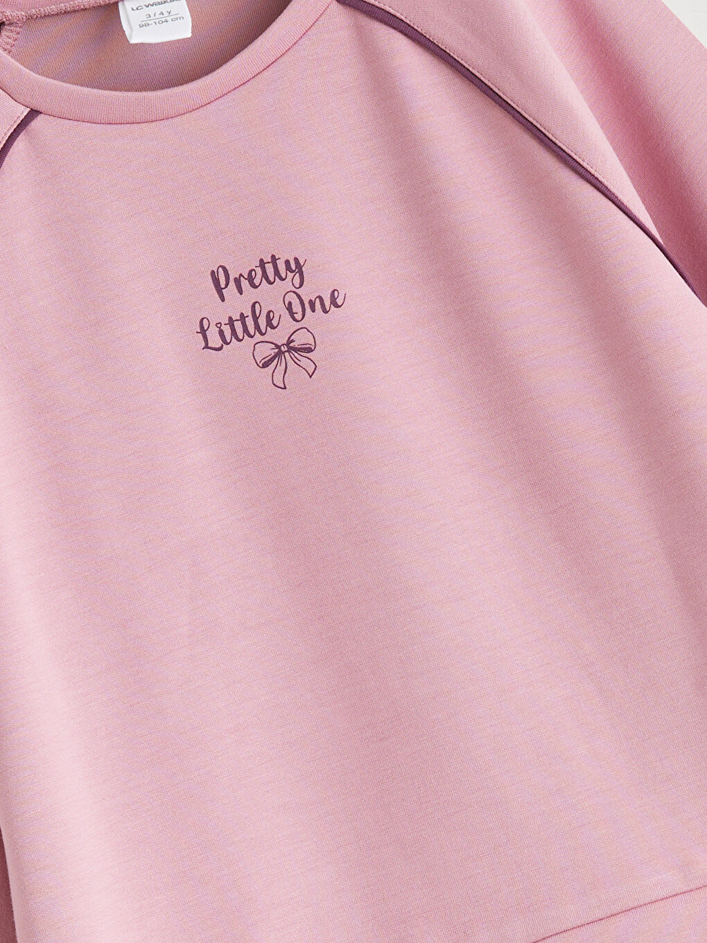 Lila Beli Lastikli Basic Kız Çocuk Eşofman Alt-2