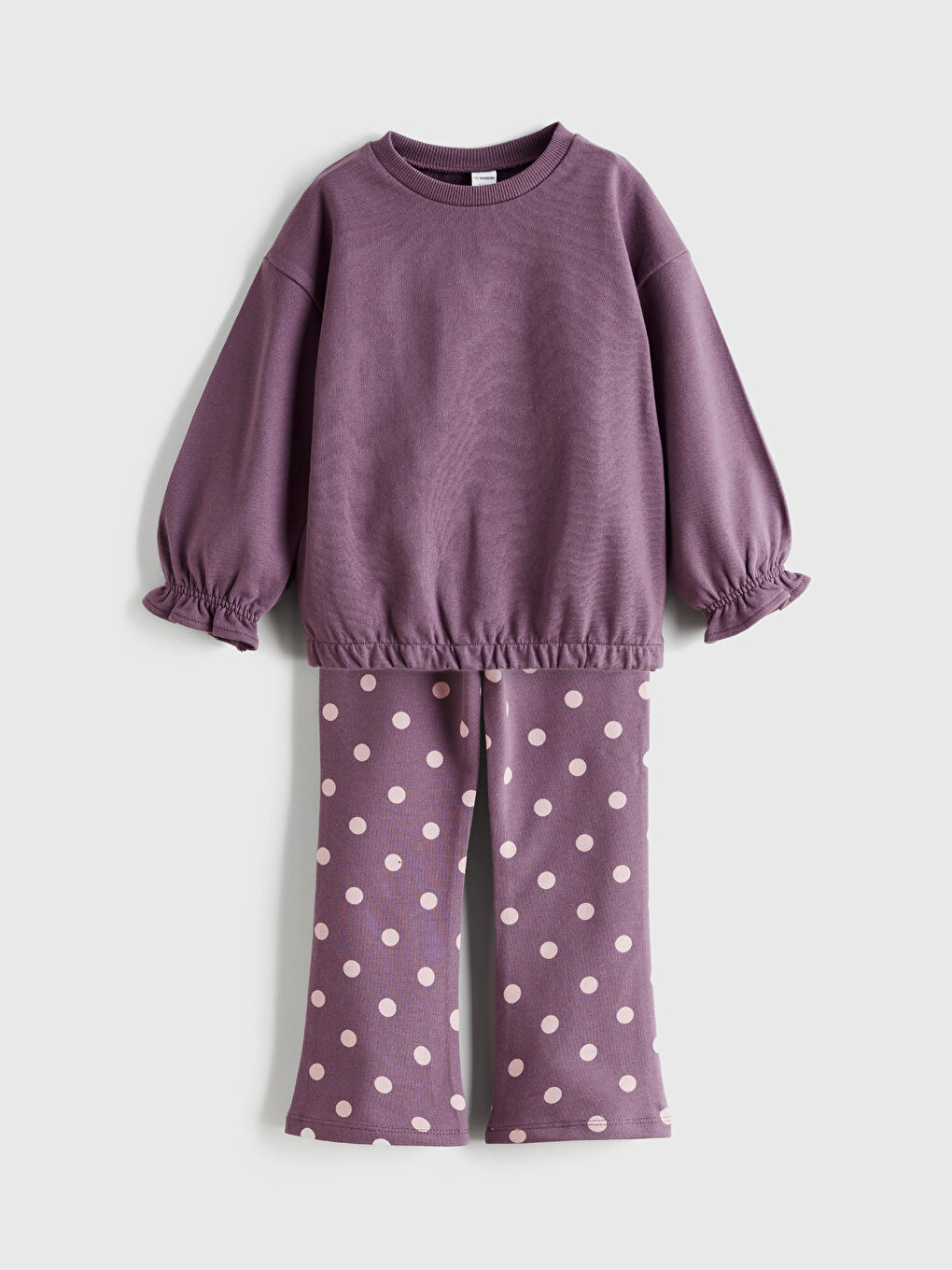 Crew Neck Girls' Sweatshirt and Leggings