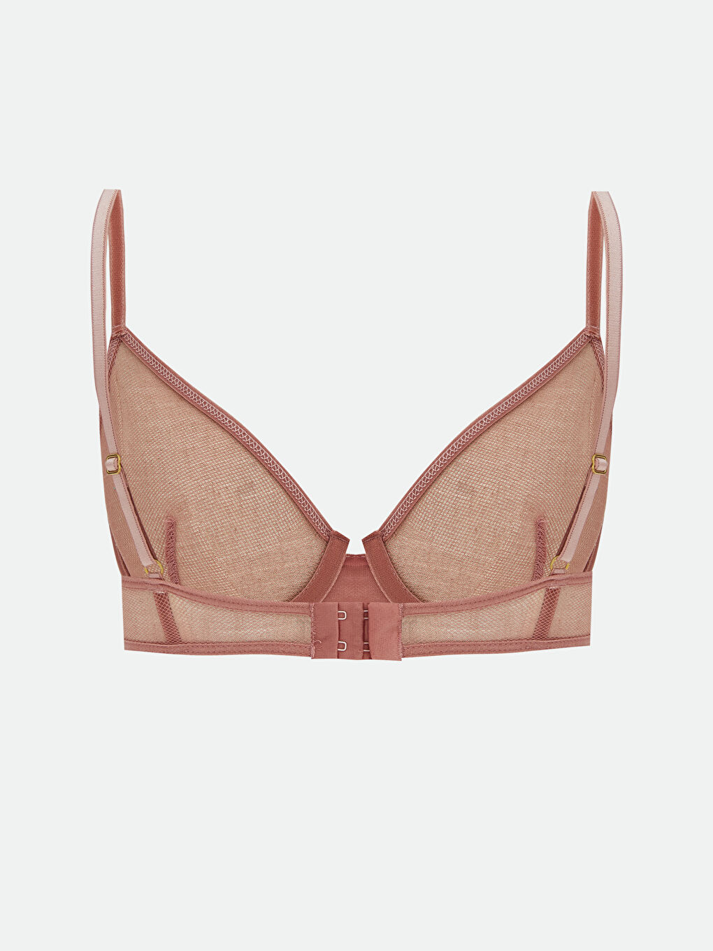 Pembe Balenli Dolgusuz Tişört Sütyen-1