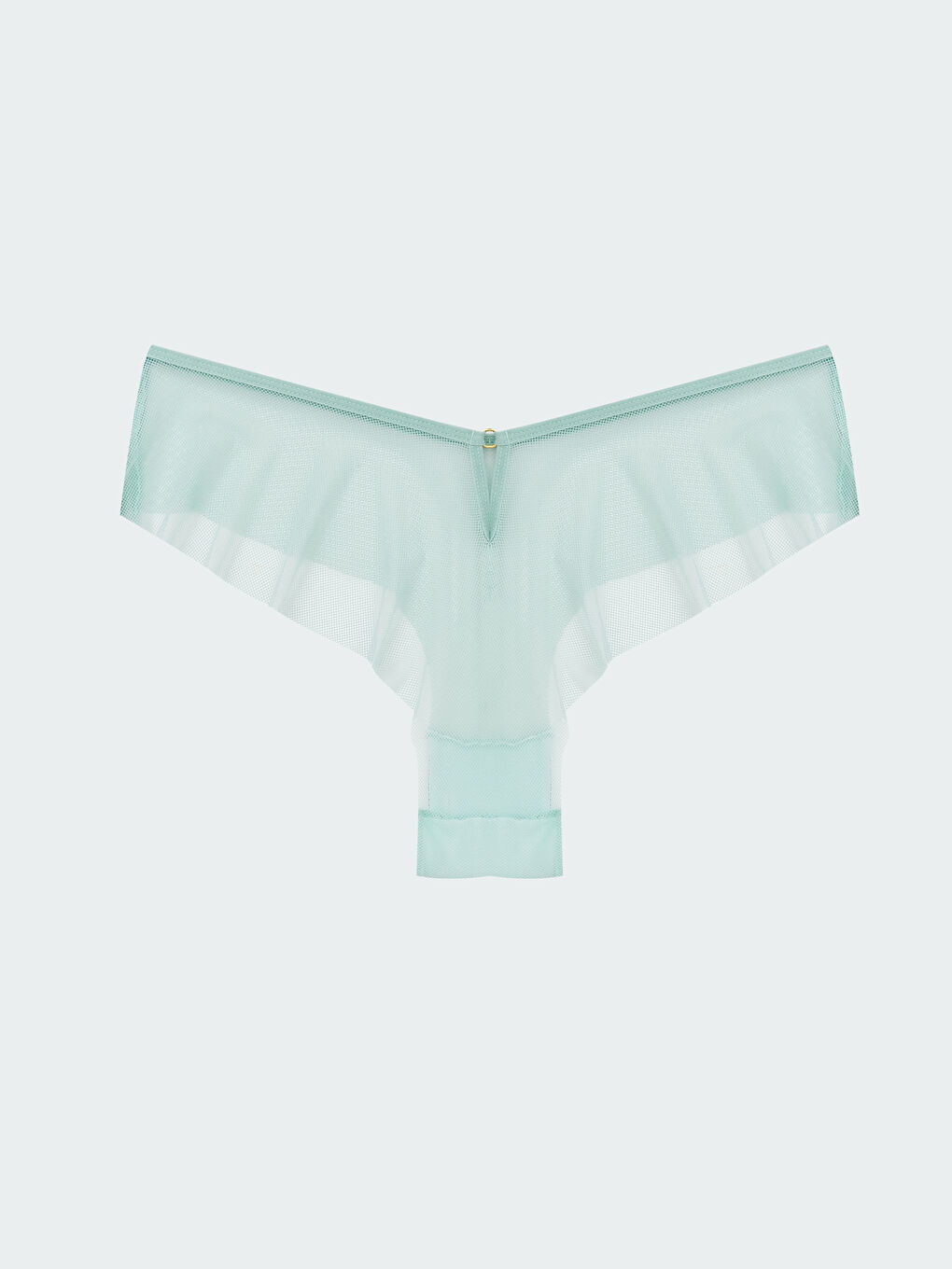 Turkuaz Düz Brazilian Külot-1