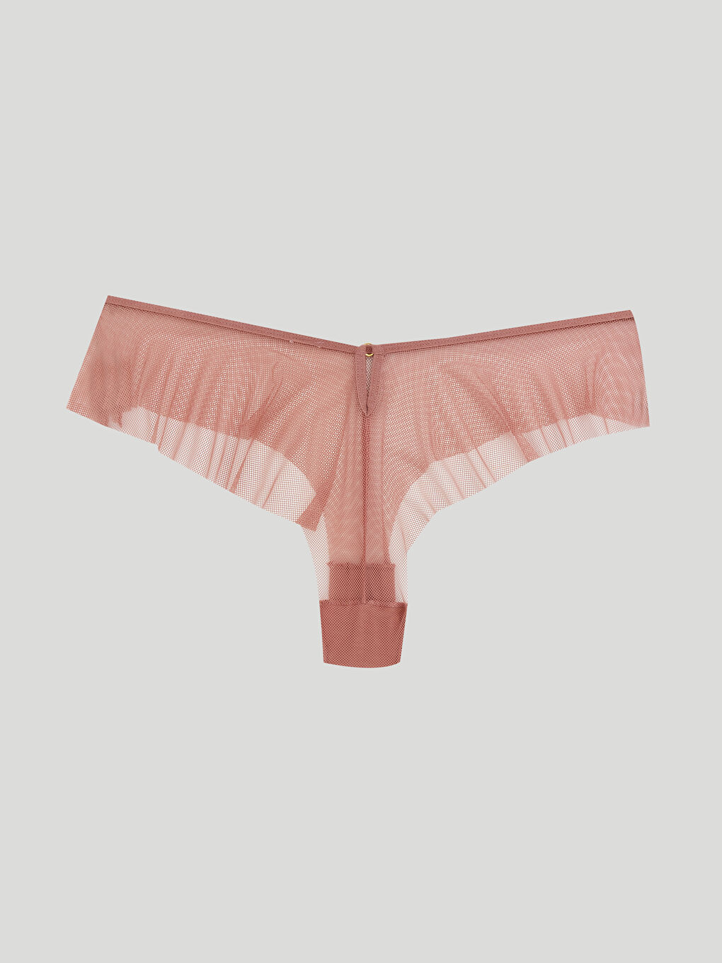 Pembe Düz Brazilian Külot-1