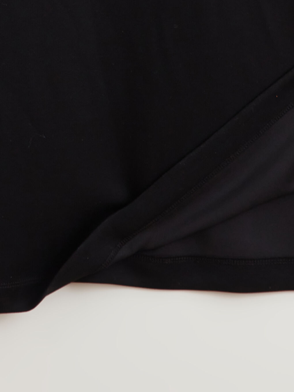 Siyah Bisiklet Yaka Sweat Elbise-4