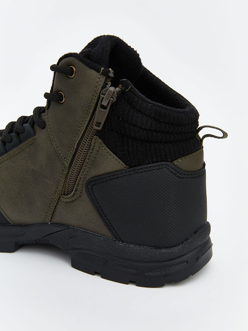 Haki Bağcıklı Erkek Çocuk Trekking Bot-4