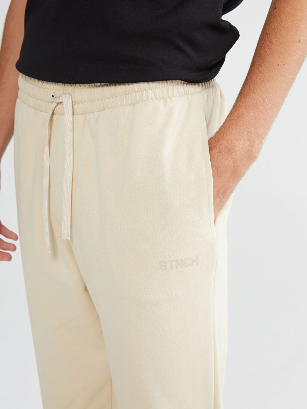 بنطلون رياضي للرجال بقصة عادية-2