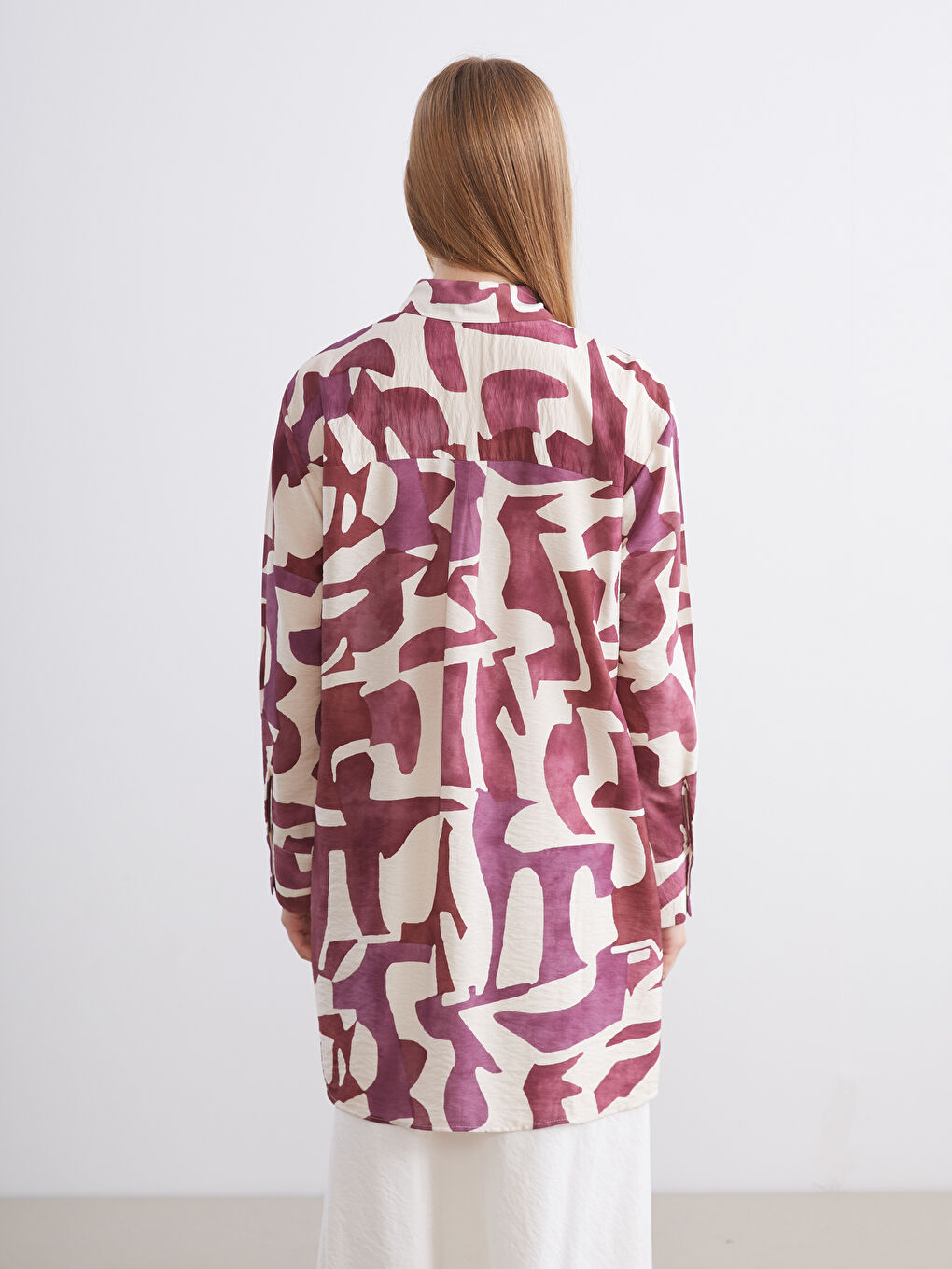 تونيك قميص نسائي منقوش-3