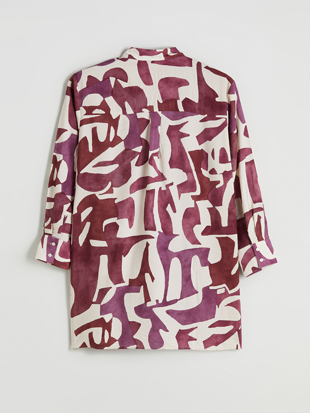 تونيك قميص نسائي منقوش-4