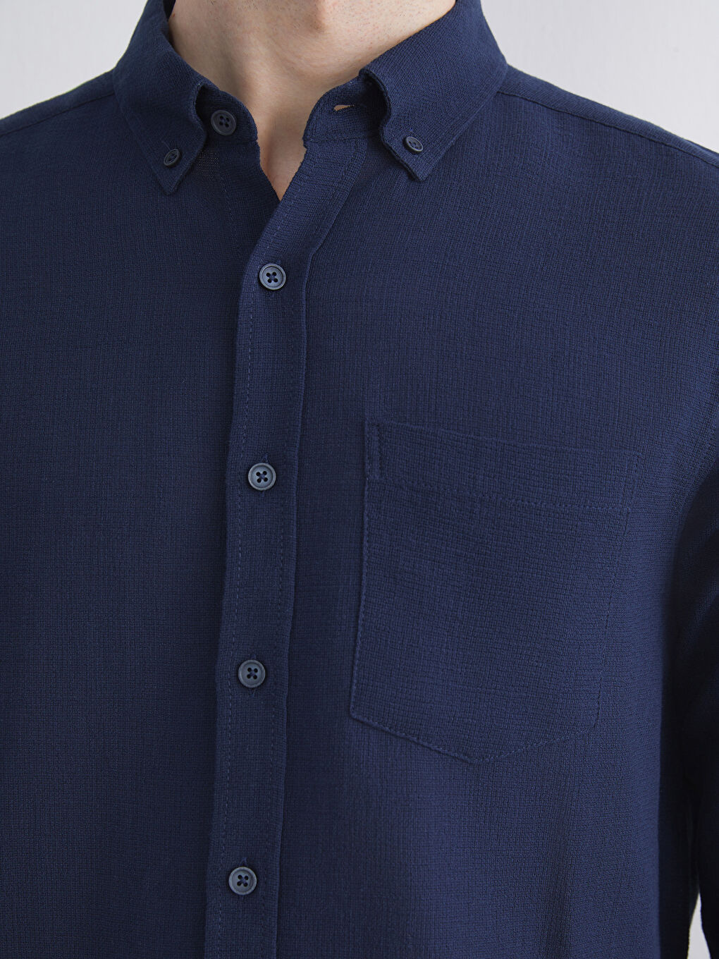 İndigo Regular Fit Uzun Kollu Erkek Gömlek-2