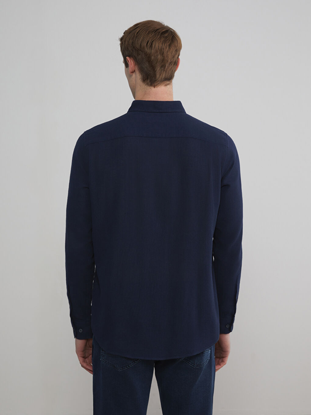İndigo Regular Fit Uzun Kollu Erkek Gömlek-3