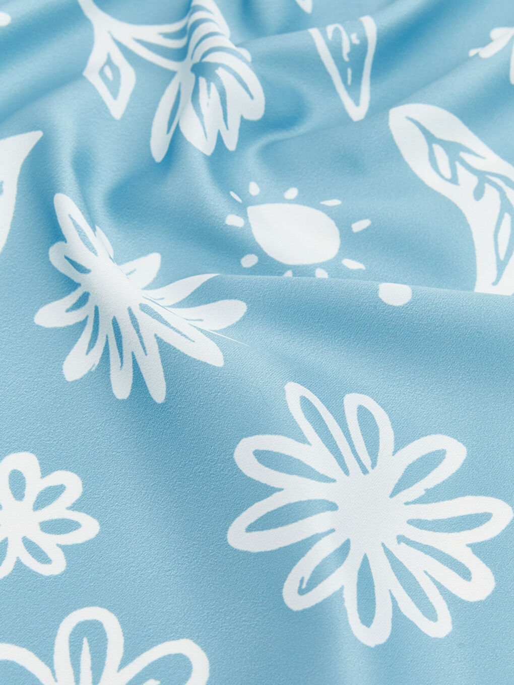 Ekru Desenli Kadın Fular-3