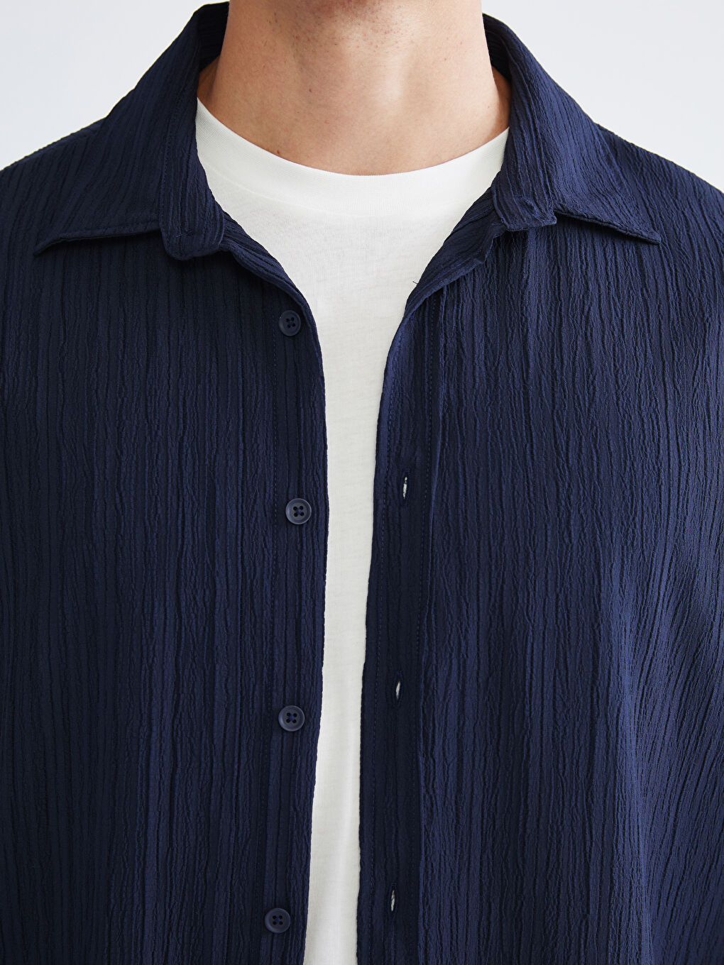 قميص أزرق راجل-2