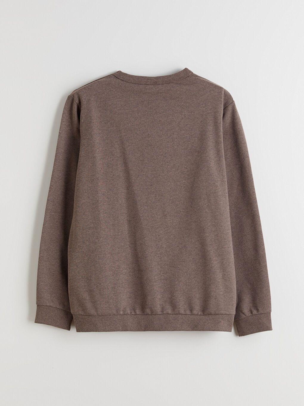 Kahverengi Bisiklet Yaka Erkek Çocuk Sweatshirt-4